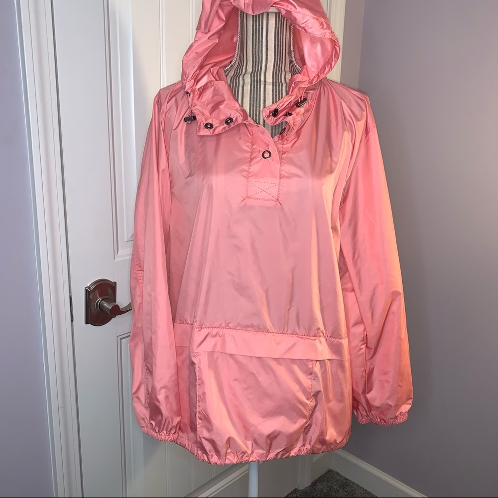 J.Crew Lightweight Rain Jacket Pullover W/Hood - image 2
